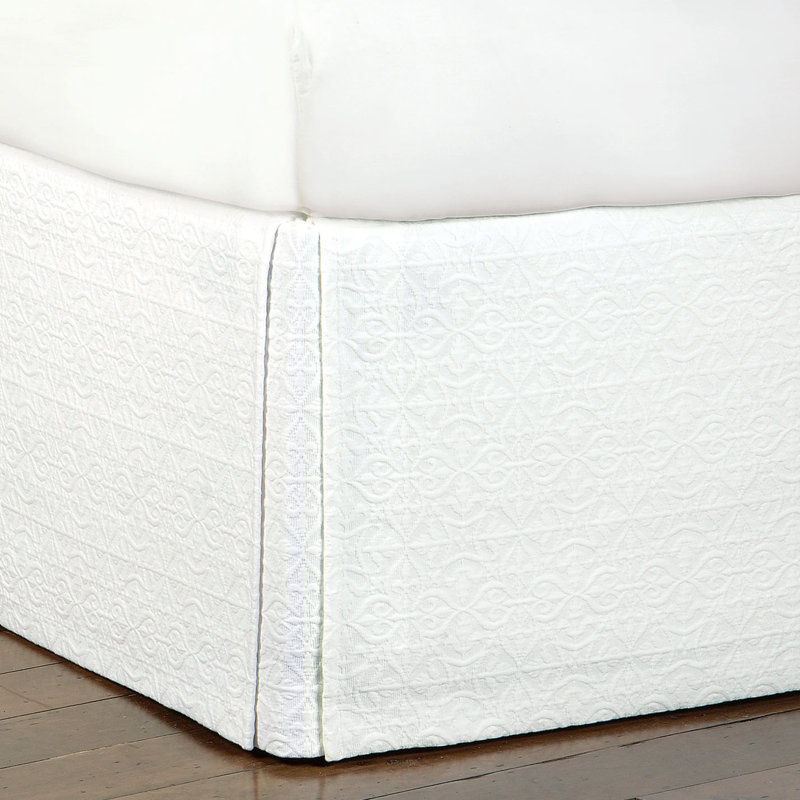 De' Medici by Eastern Accents Mea Matelasse Cotton 16" Bed Skirt Perigold